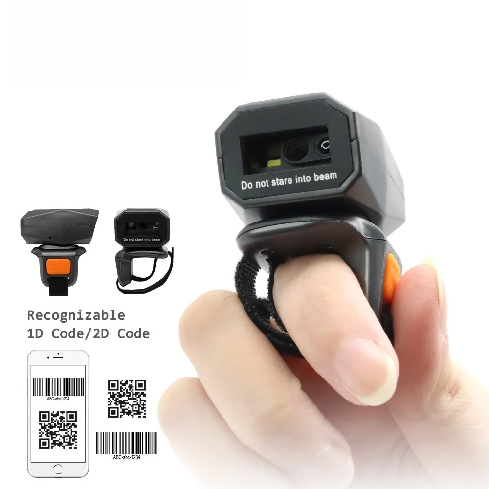 

2D Wireless Blue tooth Finger Barcode Scanner