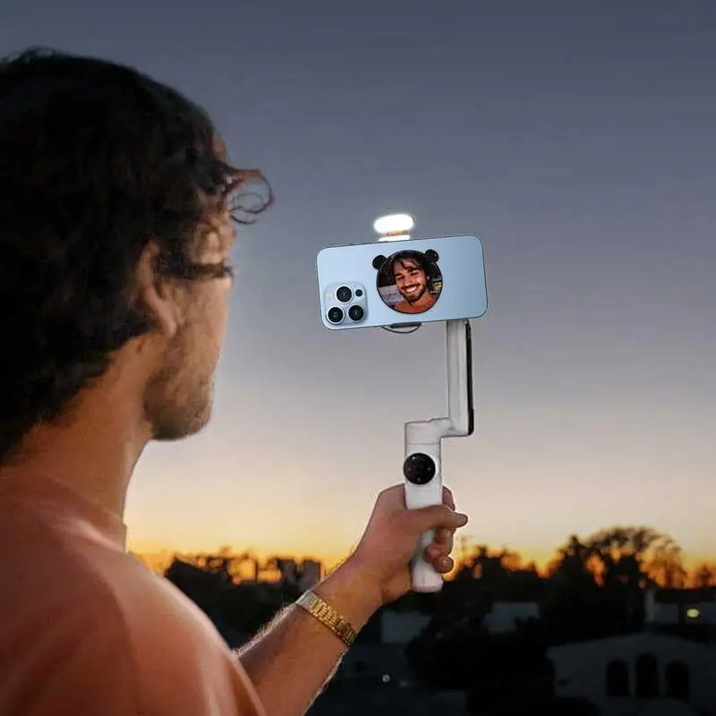 Magnetic Selfie Mirrors Rear Camera Vlogging Accessory HD Reflective Glass Rear-Mounted Selfie Complement Mirrors For Vlogging