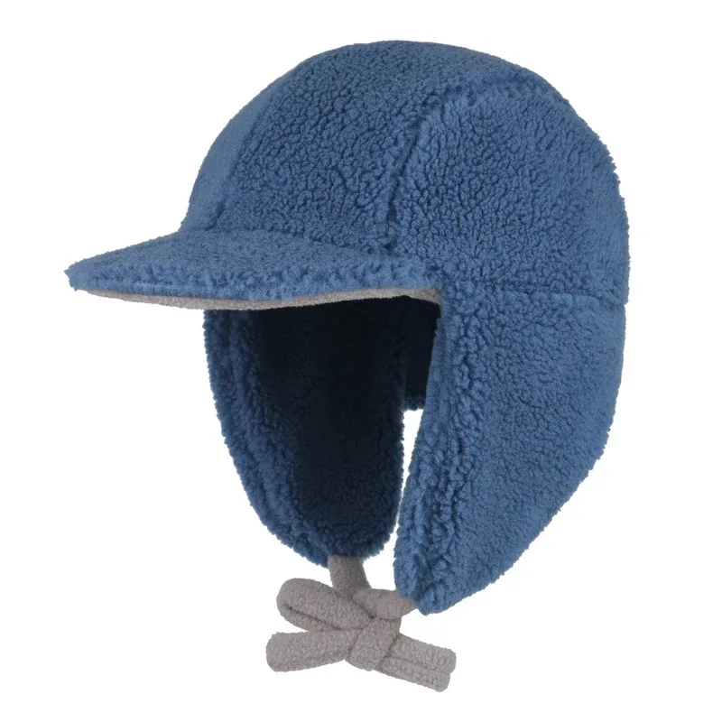 

Boys Girls Winter Warm Russian Hat Soft Thick Lightweight Sherpa Bomber Cap For Kids Outdoor Skating Hunting Cap