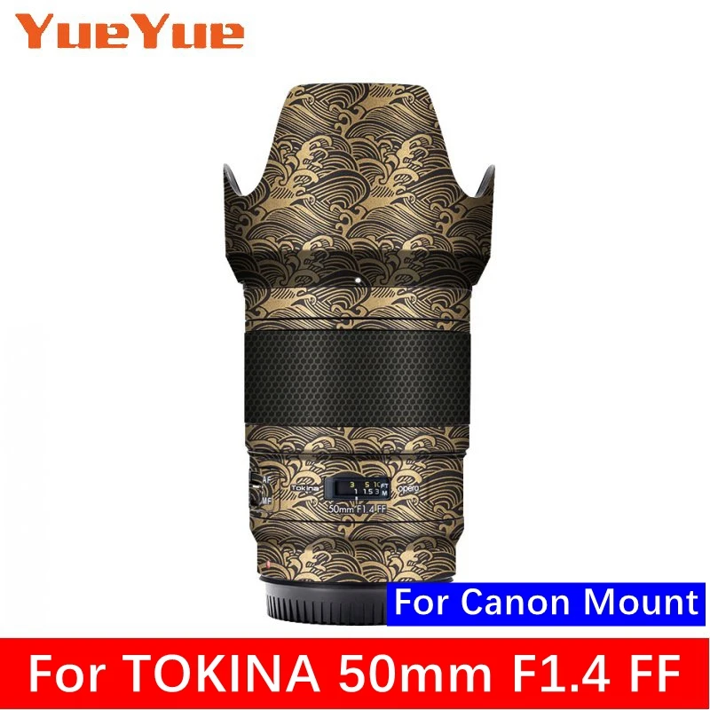 Customized Sticker For Tokina 50mm F1.4 FF Decal Skin Camera Lens Vinyl Wrap Film Protector Coat 50 F/1.4 1.4 For Canon EF Mount