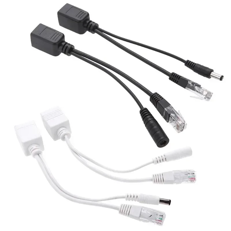 Passives Power Over Ethernet 12–48 V Injektor-Splitter-Kit, Bandgeschirmt, RJ45-POE-Adapterkabel, Synthesizer-Separator