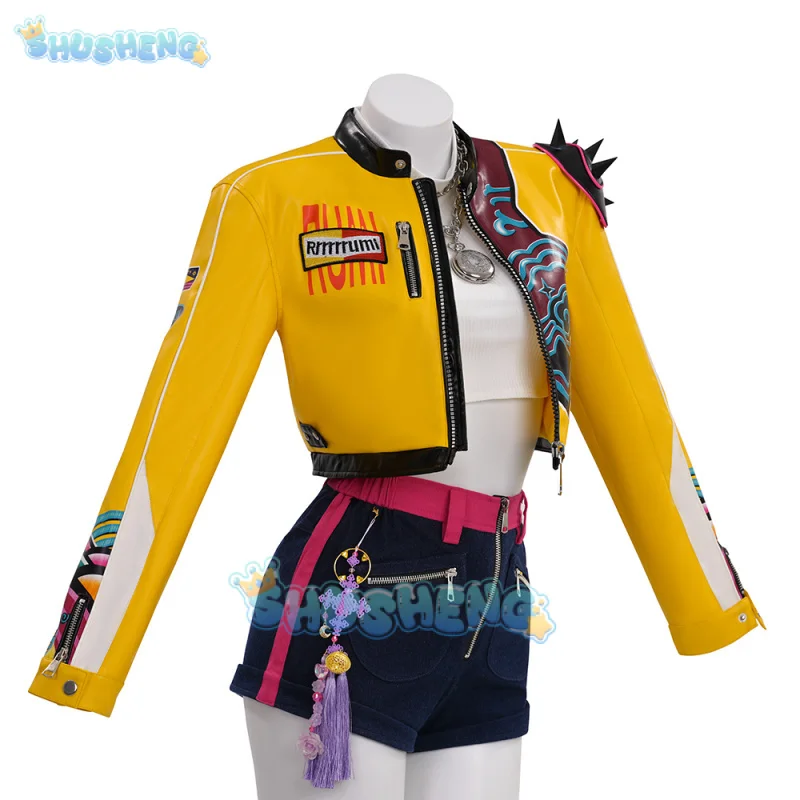 

Rumi Cosplay Costume Anime KPop Demon Hunters Uniform Halloween Carnival Party Christmas Play Role Clothes Clothing