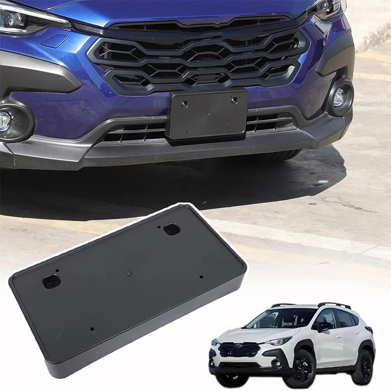 For Subaru Crosstrek 2024 2025 Car Front Bumper License Plate Frame Bracket No Drill Mount Adapter Relocation Kit Accessories