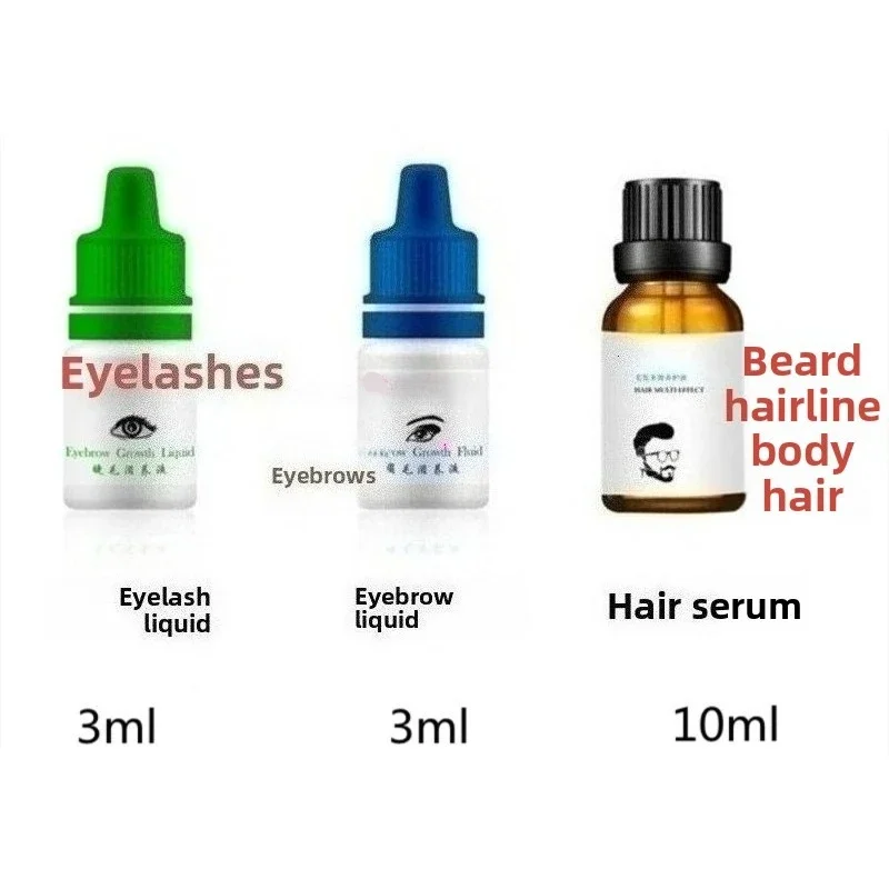 Siero per la crescita rapida delle ciglia Crescita dei capelli del sopracciglio Prodotto anti-perdita dei capelli Prevenire la calvizie Più spessa Allungamento del trucco del sopracciglio