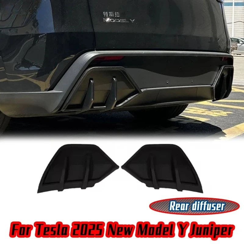 Für Tesla 2025, neues Modell Y, Wacholder, Umhüllung, modifiziertes Zubehör, Faser-Bodykit, Heckspoiler, Diffusor, hintere hintere Lippe 2025,