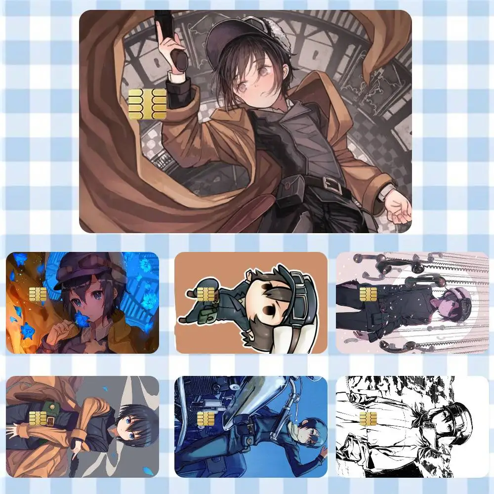 

Anime Kino no Tabi the Beautiful World Sticker Film Tape Skin for Credit Card Debit Card Cartoon Waterproof Stickers