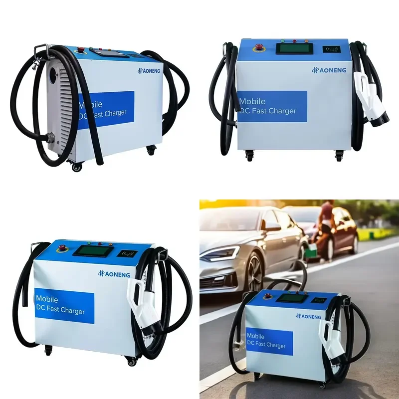 Smart Eco-friendly 30KW CCS2 EV Charger for New Energy Vehicles IEC 62196 DIN 70121 Mobile DC Charging Station Floor-Mounted