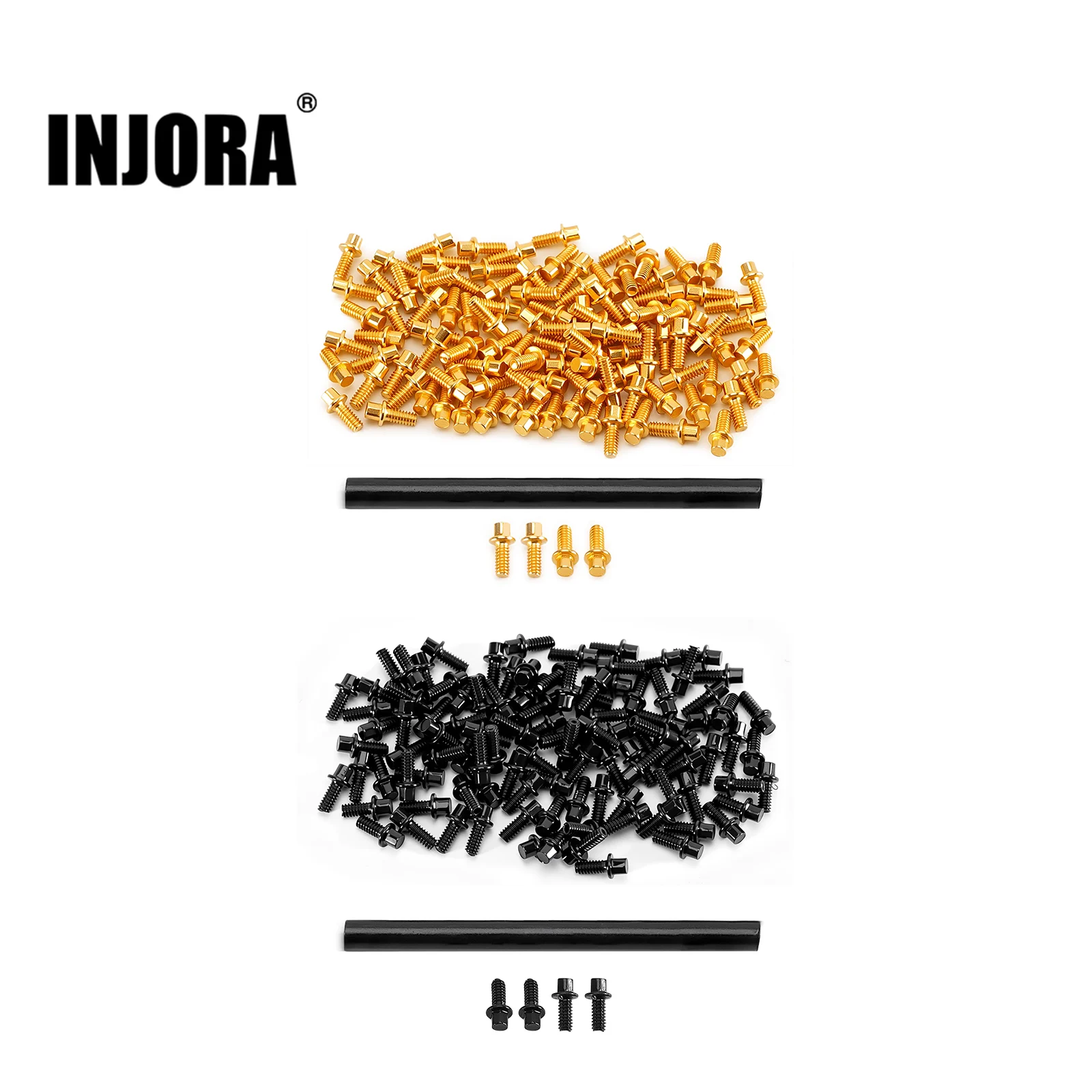 INJORA M1.4 12.9 Grade Beadlock Screws for 1.0