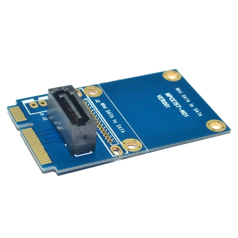 Scheda adattatore Top-MSATA a SATA Scheda madre Mini PCIE a 7PIN SATA SSD Adattatore di espansione per disco rigido a stato solido