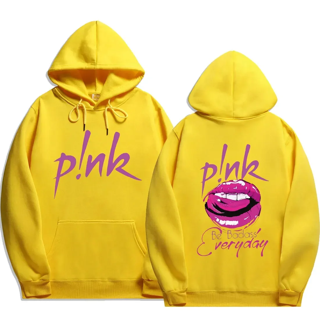 P!nk Pink Singer Summer Carnival 2024 Tour New 2024 print Hoodie Long Sleeve Streetwear Men Women Hooded Sweatshirt Clothes