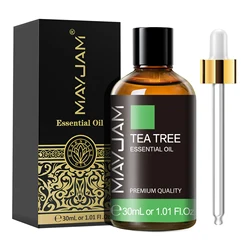 MAJYAM-difusor de aceites esenciales de árbol de té Natural puro, aceite aromático, eucalipto, menta, limón, romero, canela, hierba de limón, 30ml
