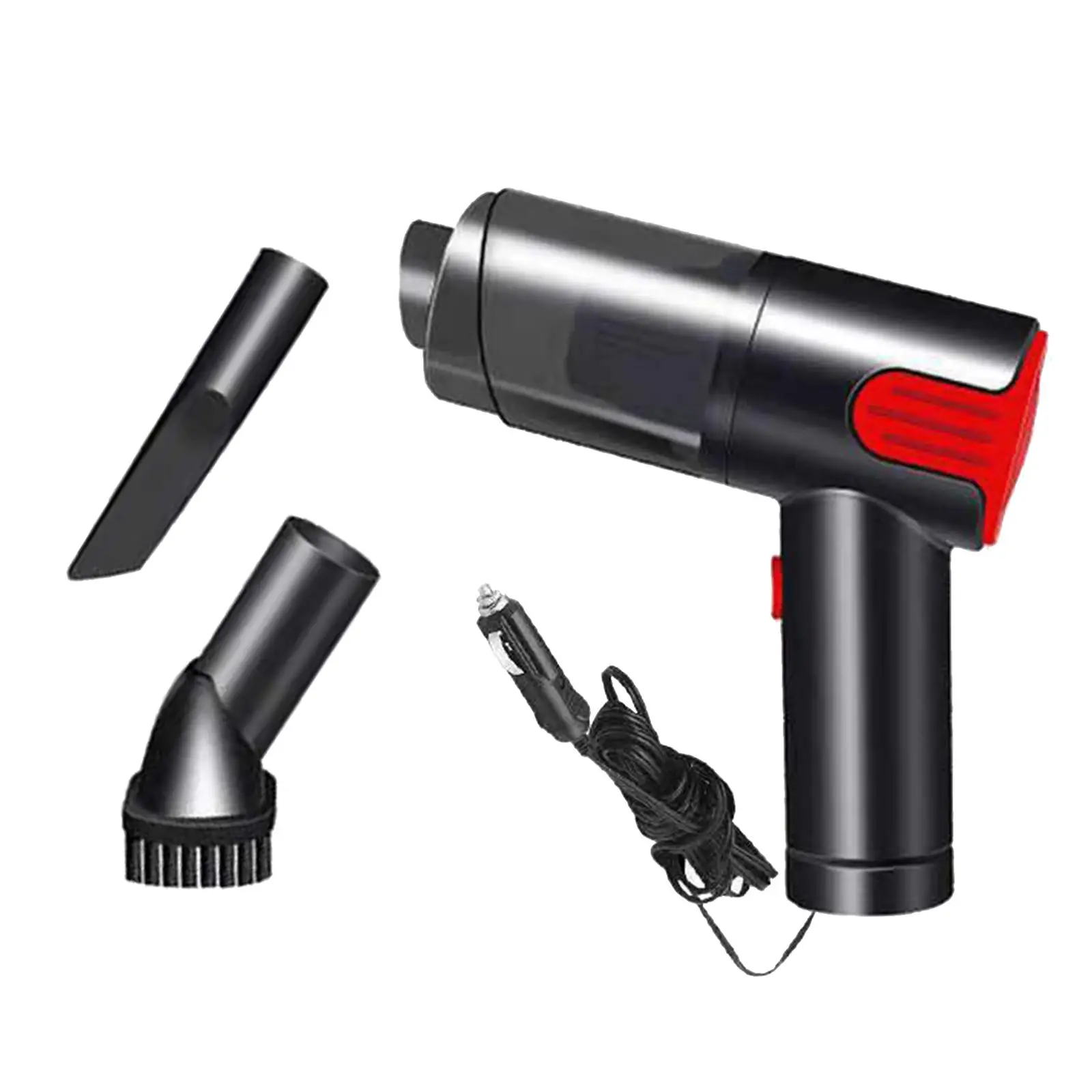 مكنسة سيارة محمولة بقدرة 120 وات مع فوهات متعددة منخفضة الضوضاء لصندوق الأريكة