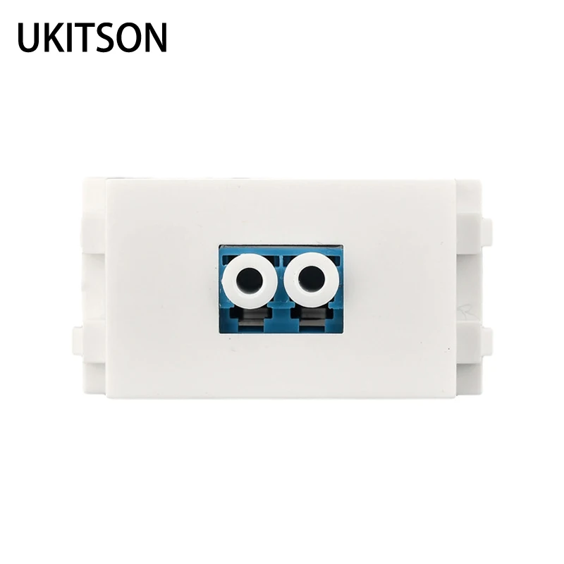 LC Duplex Fiber Optic Connector LC-LC Coupler Slot Socket 23x36mm Module For LAN Data Center Patch Cabling Connection