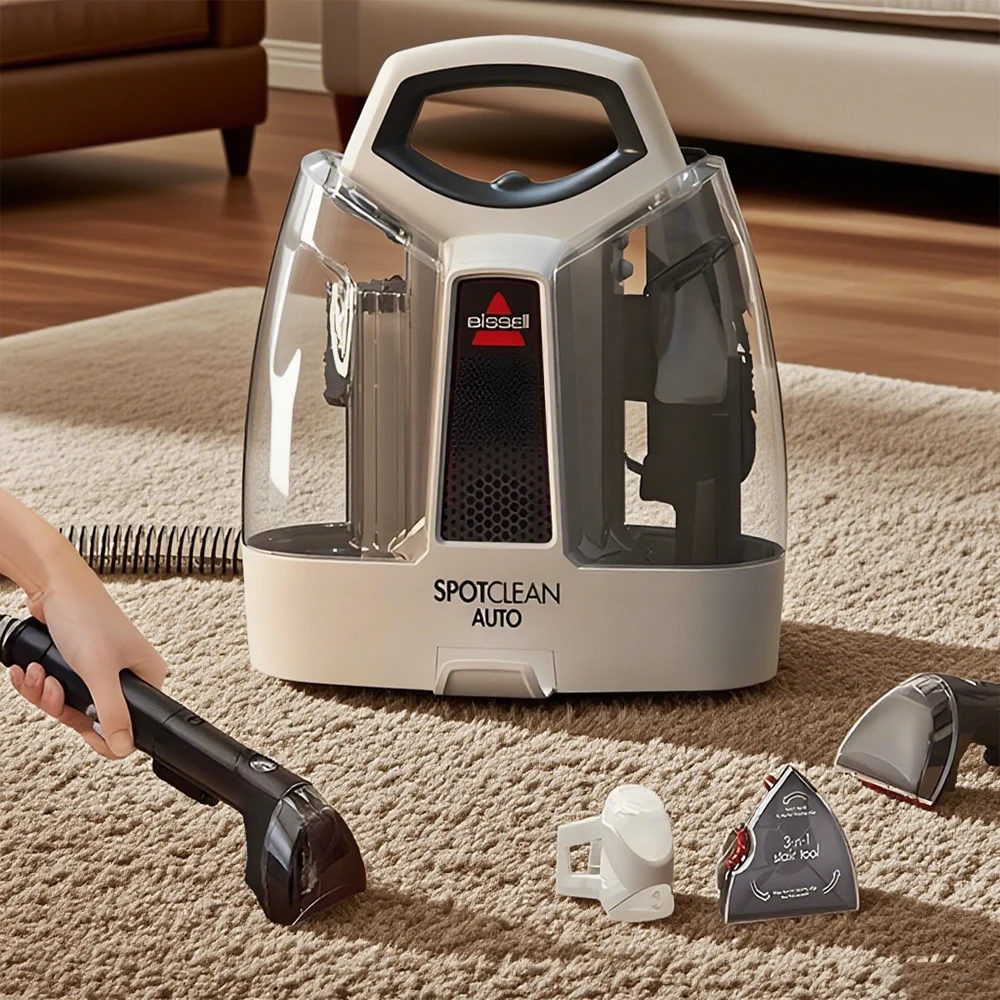

Auto Carpet Cleaner 220V Portable Upholstery Deep Cleaning Machine Sofa Carpet Mattress Curtains Car Cleaner