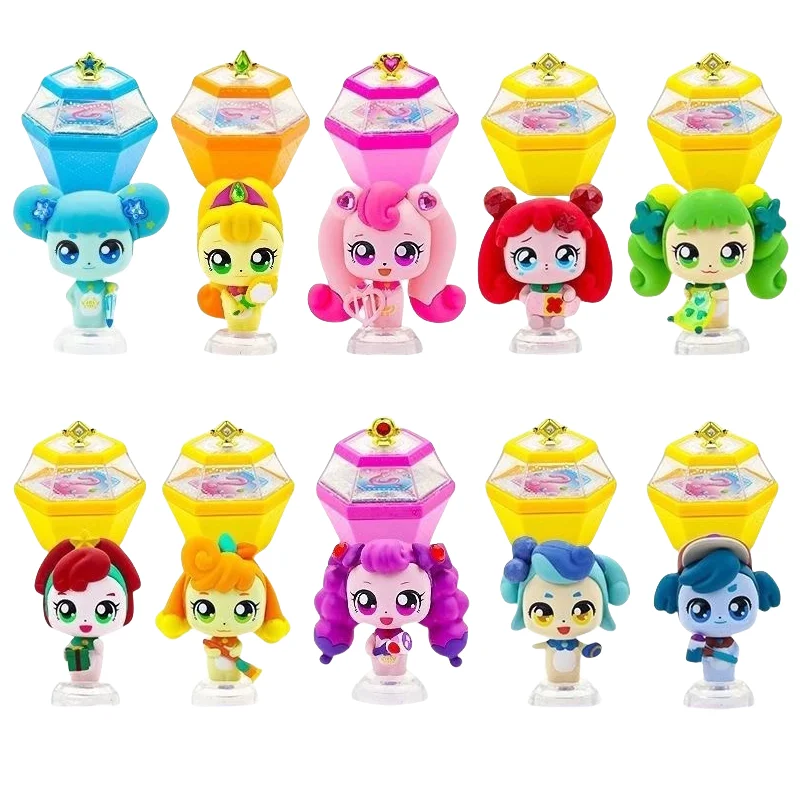 Hot Catch Teenieping Shining Stone Set Series Model Figurine Cartoon Anime Girl Play House Toy Cute Room Decoration Kid Gift Toy