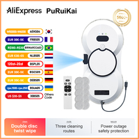 PuRuiKai robot electric automatic window cleaning Robotic vacuum cleaner, with  remote control, automatic spray