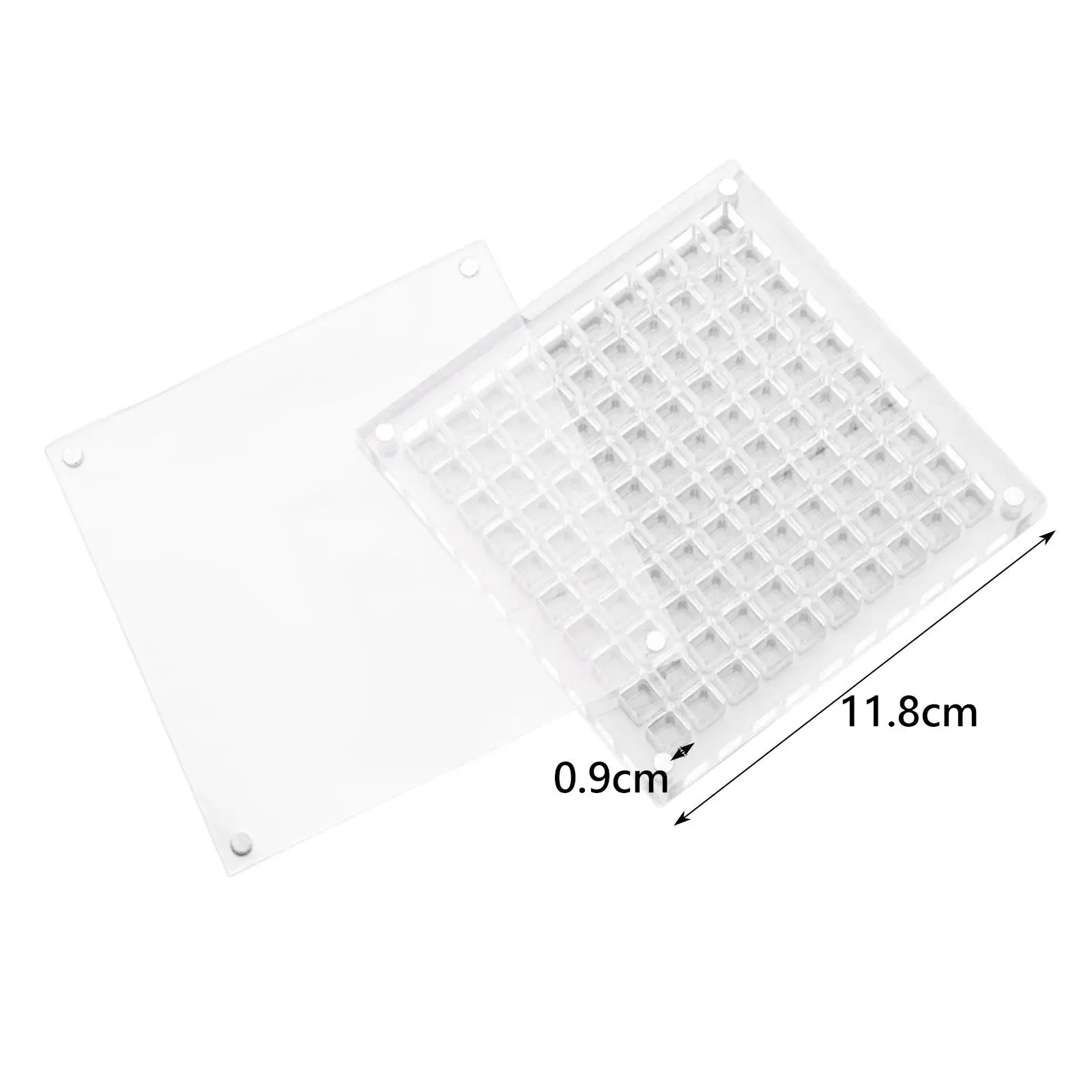 6x Caja organizadora de diamantes de imitación con diseño de concha para suministros de decoración de uñas