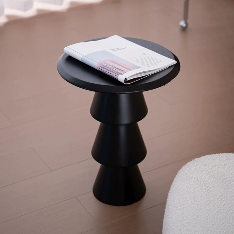 k*-Solid Wood Coffee Table Living Room Sofa Side Table Retro Creative Round Tea Table Luxury Bedroom Nightstands Nordic