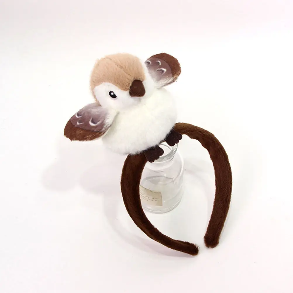 

Милая повязка на голову с мультяшной птичкой, мягкая и удобная, для детей и взрослых, для умывания, макияжа, как реквизит для фото, аксессуар для лица