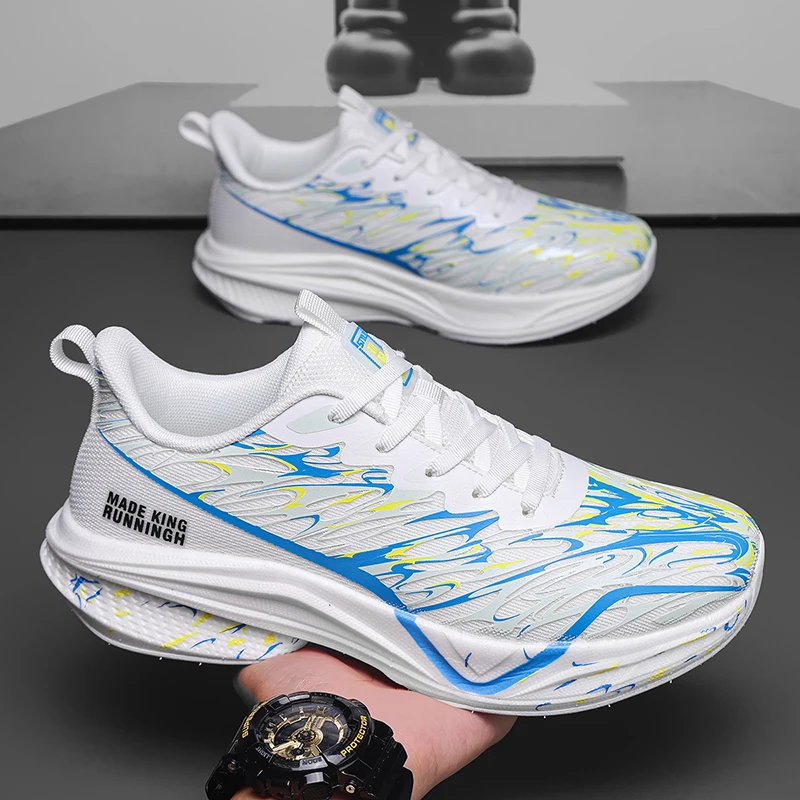 

Men's Running Shoes Breathable Sneakers PU Couple Luxury shoes Jogging Trainer Outdoor Non-Slip Race Cushioning Off-road Shoes