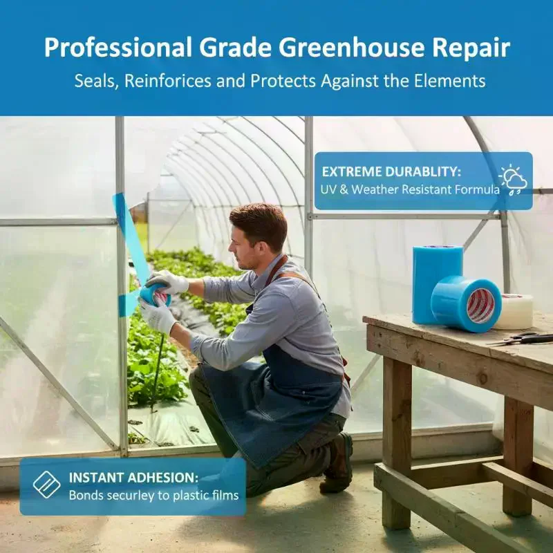 Greenhouse Repair Tape Strong Adhesion Waterproof UV Resistant High Toughness For Agricultural Film Repair Garden Tool Supplies view 2