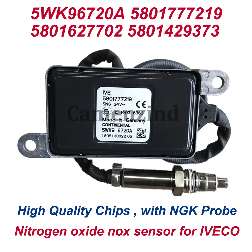 

High Quality Nitrogen Oxygen Sensor 24V For IVECO Trucks 5801777219 5WK96720A 5801627702 5801429373