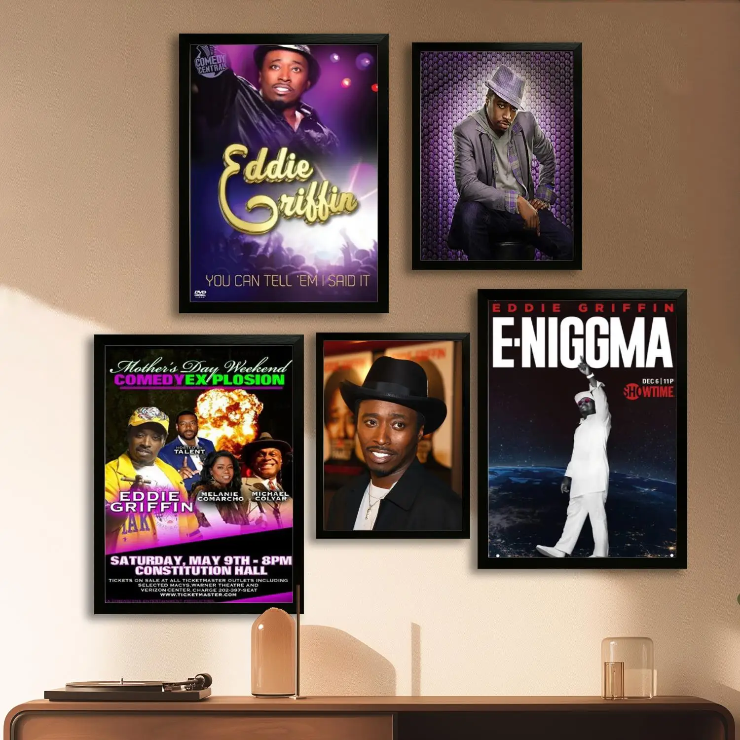ملصق فني من القماش Eddie Griffin وفن جداري، طباعة صور، ديكور غرفة نوم عائلية حديثة، لوحة زخرفية