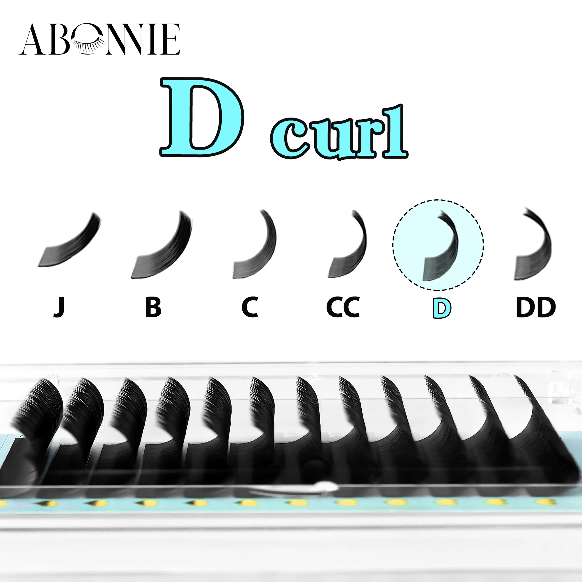 Abonnie LB Curl Lashes Cashmere Classic Wimpernverlängerungen Gemischtes Set LJ Curl Wimpern