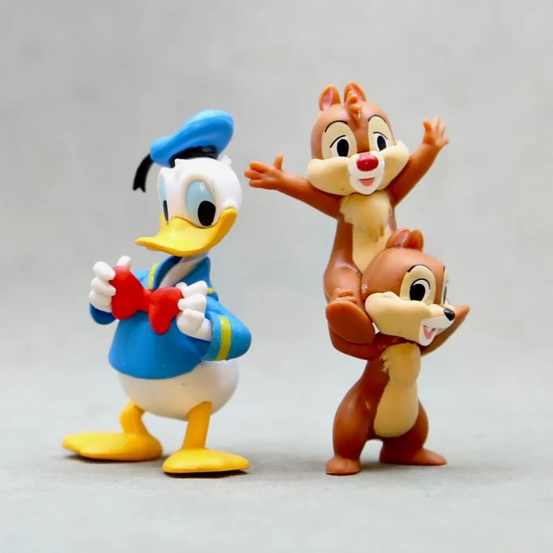 

Disney Donald Duck Chip 'n' Dale PVC Mini Figure Collectible Figurine Kids Toy Desk Decor Cake Ornament Cartoon Gift For Fans