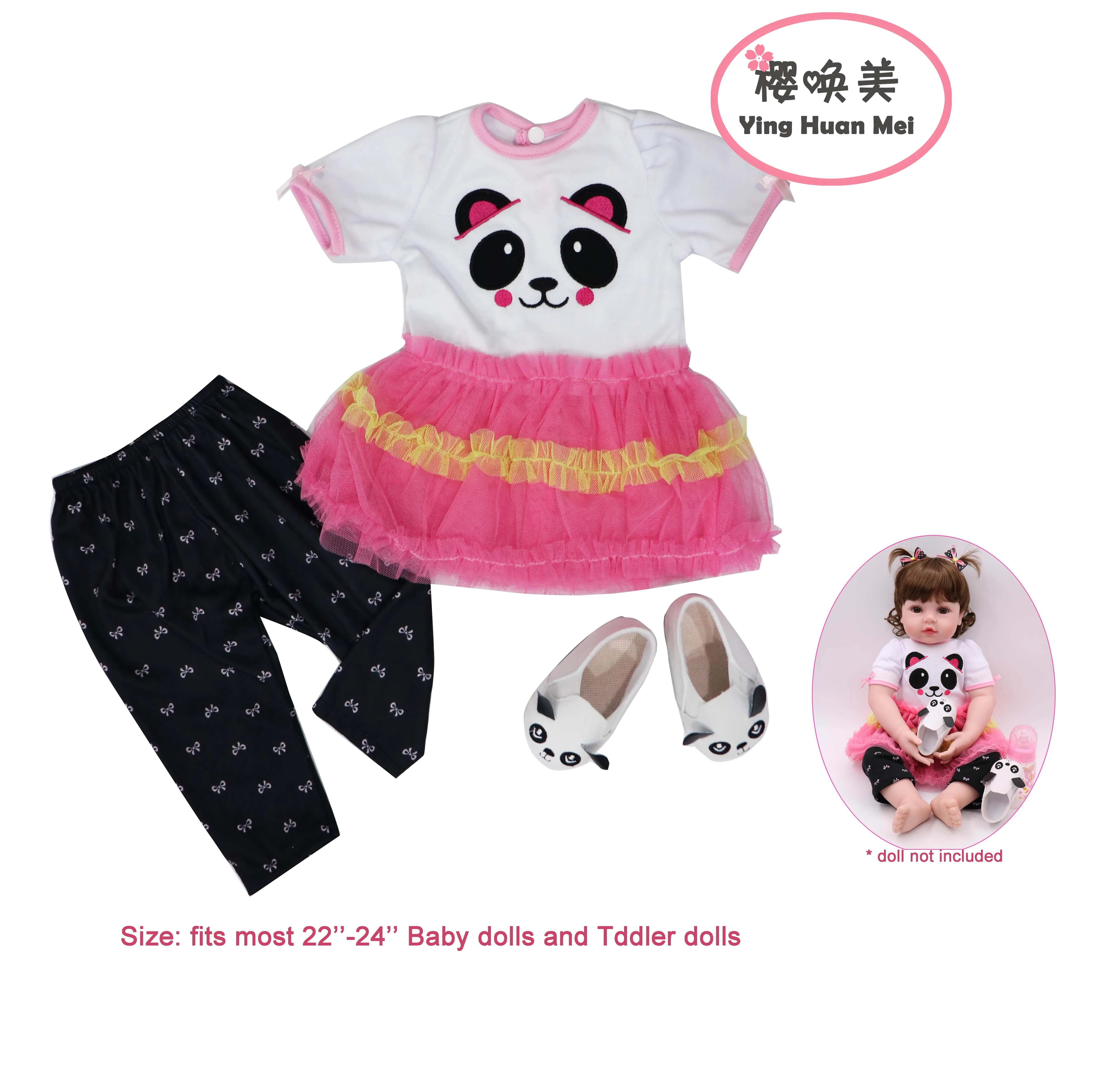 Adorable  Doll Clothes Set - Perfect for 24-inch Realistic Dolls