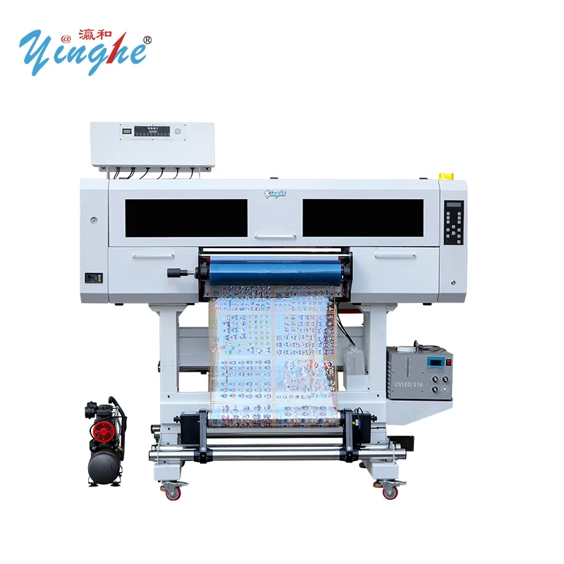 60cm UV Dtf Printer With 3 I3200 Printheads Perfect For Custom Sticker Logos And Decorations That Stick On Any Surface