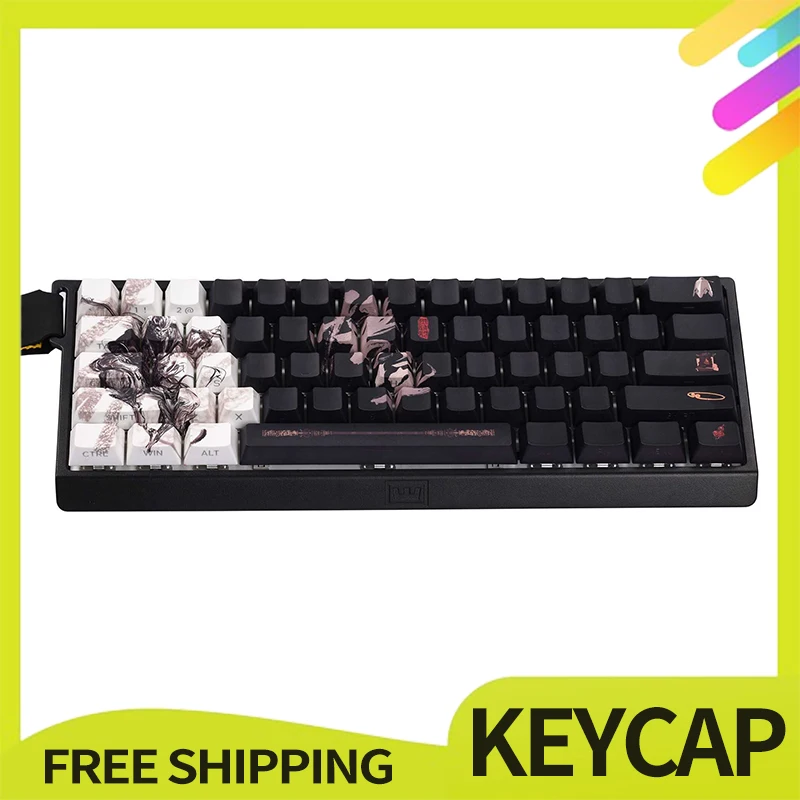 

Black Myth Wukong Keycap 130key Pbt Full Five-Sided Sublimation Side Carving Mechanical Keyboard Accessory Customized Gifts