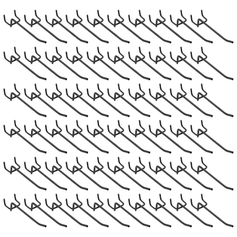 ABGG-60 PCS Peg Board Hooks 4 Inch Peg Board Shelf Hooks Wall Hooks For 1/4Inch Spaced Peg Board