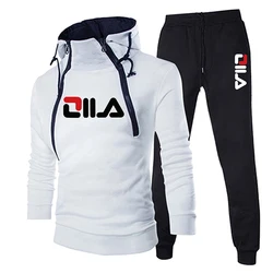 Men's Zipper Sweatshirt Set for Men Designe Hoodie High-quality Causal Two Piece Outdoors Jogging Versatile Sweatpants Tracksuit