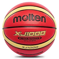 Baloncesto Molten XJ1000 Talla 6, 7 Entrenamiento interior/exterior Baloncesto de cuero PU resistente al desgaste