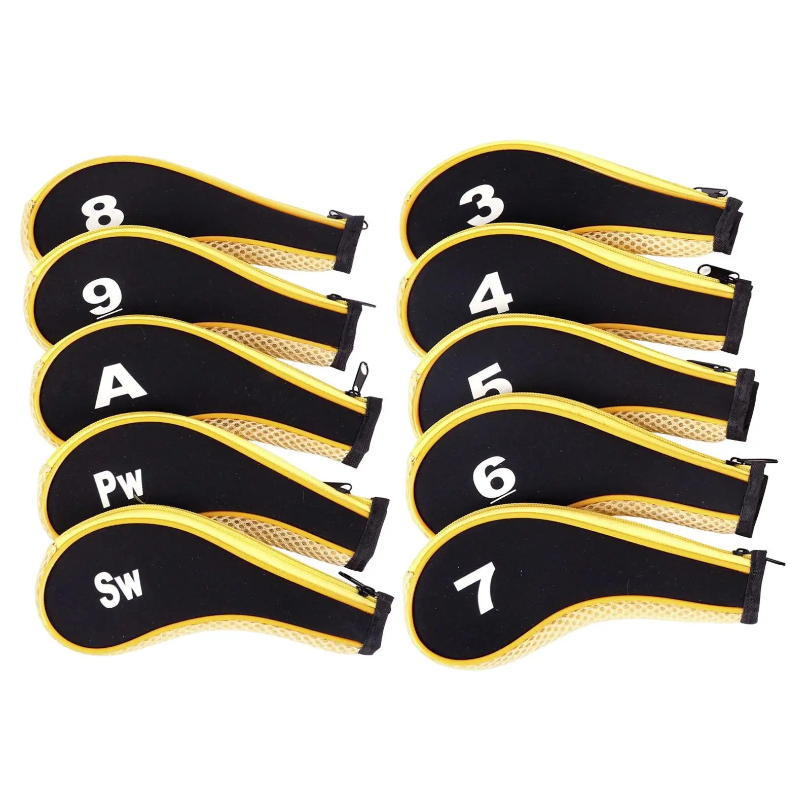 10x Golf Iron Headcover Set Golf Club Head Cover for Training Equipment