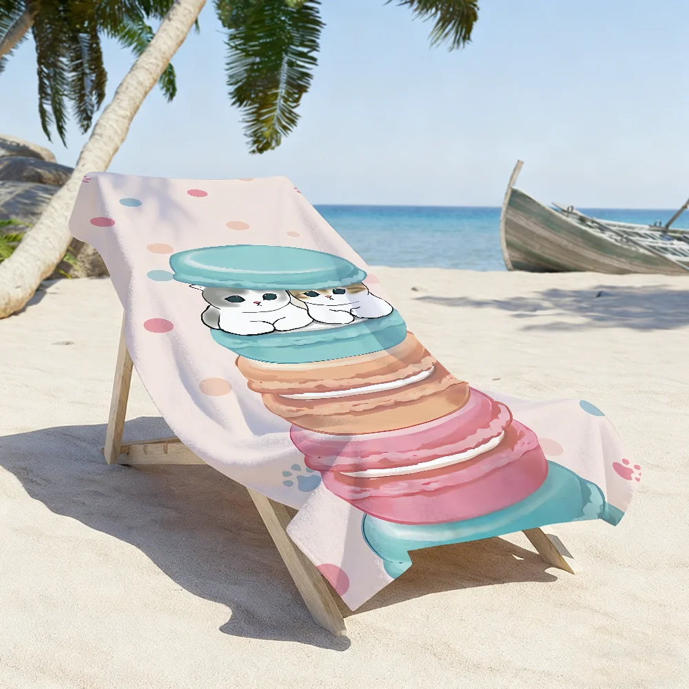 Cute M-Mofusand-Cartoon Towel Quick Dry Soft Yoga Swimming Fitness Mountain Climbing Large Beach Towels