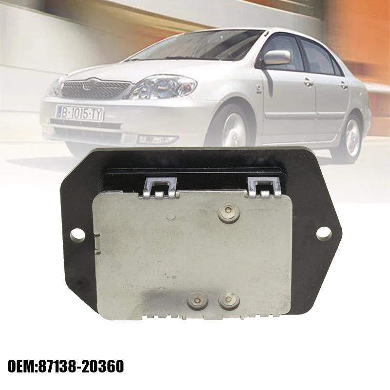 

NEW Blower Motor Resistor Adapter Front Switch Black Resister 8713841020 2468105050 for Toyota Corolla Celica RU323 87138-20360