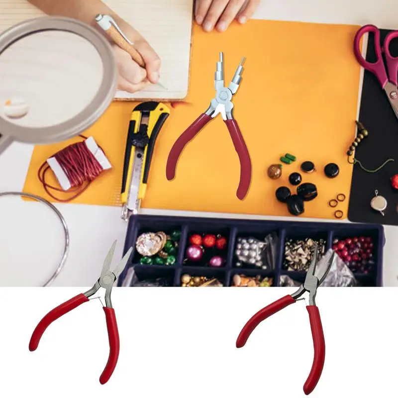 Multifunctional Hand Tools Jewelry Pliers Equipment Round Nose End Cutting Wire Pliers For Jewelry Making Handmade Accessories