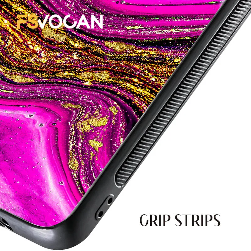 職人技によるマゼンタマーブル模様のスマホケース、Xiaomi Redmi POCO Note 12 11 10 9 8 Pro 9S 12C X3 NFC M3 5G 10S 11S対応