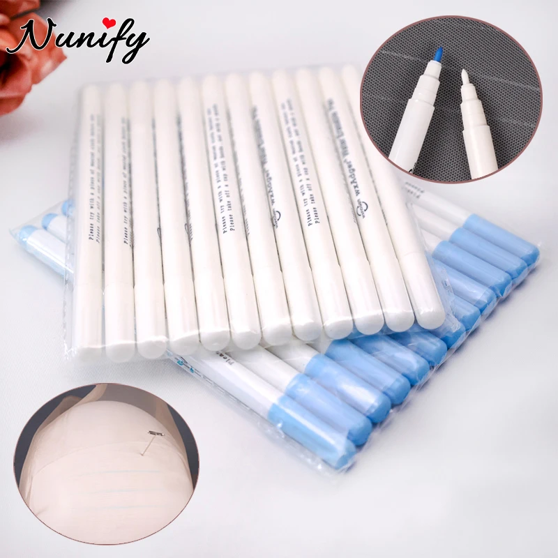 2Pcs/Lot Wig Cap Hair Net Canvas Head Marked Pen Water Erasable Pen For Fabric Sewing Wig Making Tools Nunify Water Marker Pens