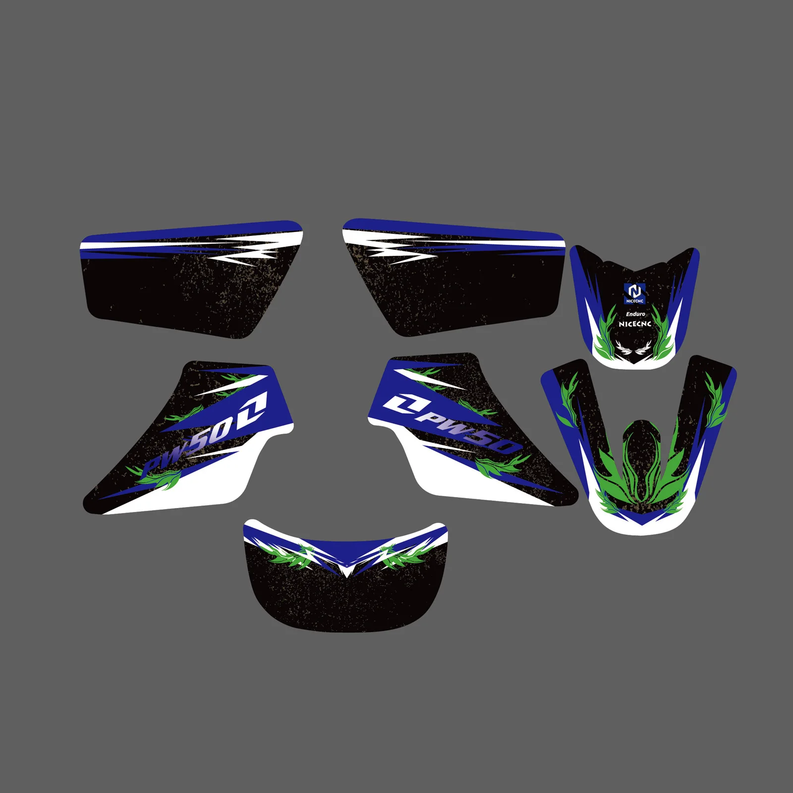 

NICECNC Motorcycle Graphics Background Decals Stickers For YAMAHA PW50 PW 50 PIT ALL YEARS Dirt Bike Customize Decoration