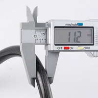 5 Digit Code Cable Lock Anti-Theft Mountain Bike Safety Lock High Security Bicycle Cable Padlock for Electric Bike Scooter