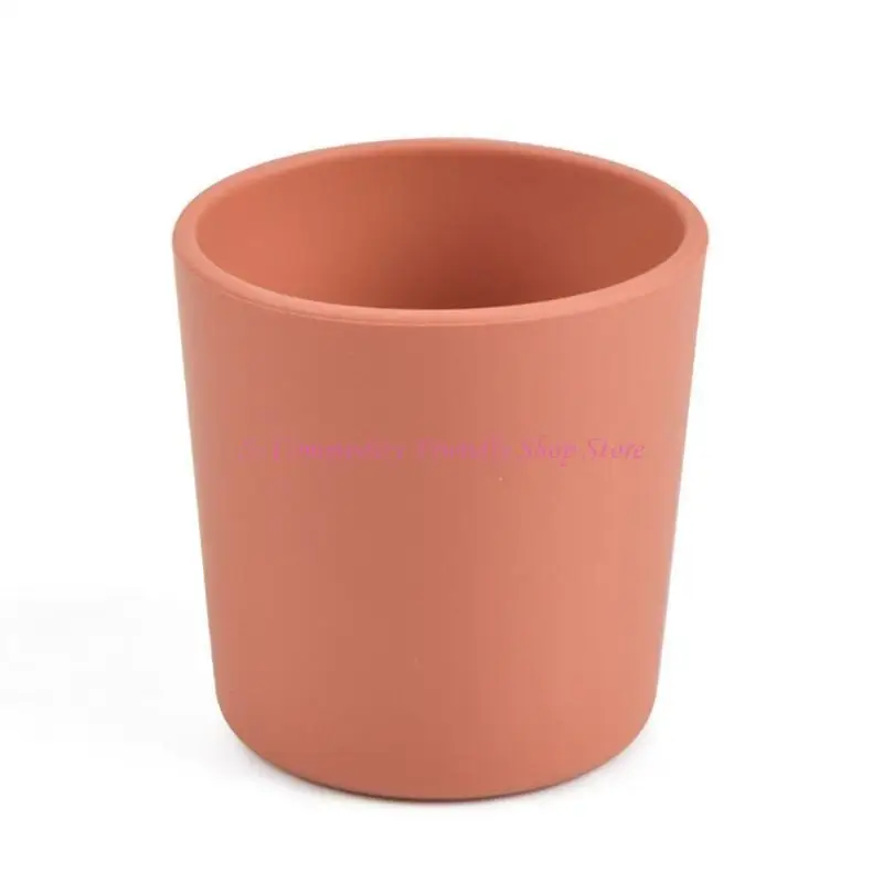 85AE Baby Learning Drinking Cup Heat-Resistant Silicone Cup Water Mug Infant Toddler Drinkware