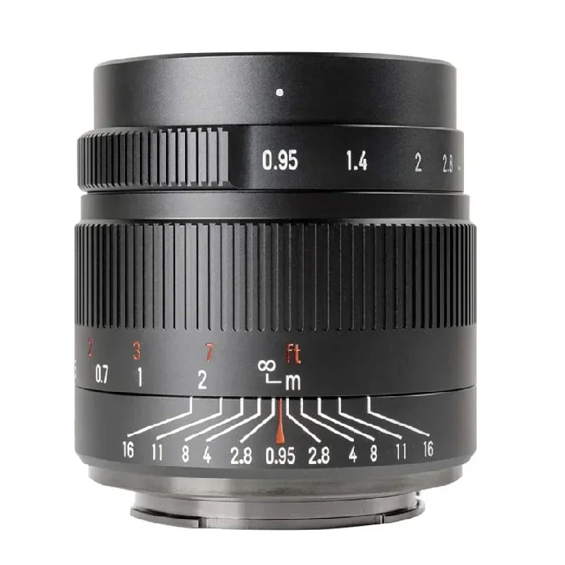 7Artisans MF 35mm F0.95 Manual Focus Standard Prime Camera Lens for E/FX/EOS-M/Z/M43-Mount Fuji X-A1 X-A10 X-A2 X-A3 X-M1 XM2