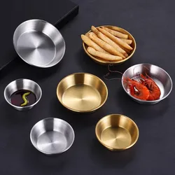 304 Stainless Steel Condiment Saucer Barbecue Restaurant Western Restaurant Salad Small Bowl Sauce Cup Fries Ketchup Saucer