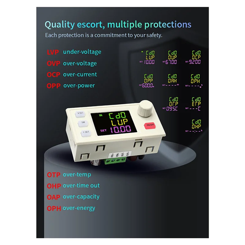 

AS95-3X New XY6509X CNC Adjustable DC Power Supply Constant Voltage Constant Current Maintenance 65V 9A 585W Step-Down Module