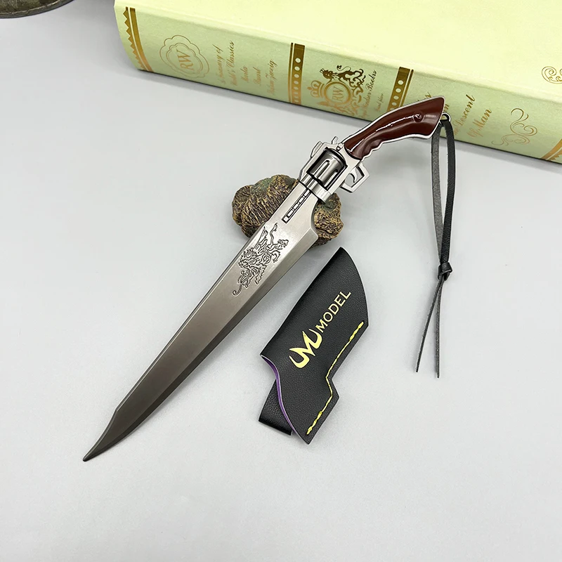 22cm Lion Heart Gunblade Squall Leonhart Final Fantasy VIII Game Merchandise Metal Blade Weapon Model Decoration Toys Collection