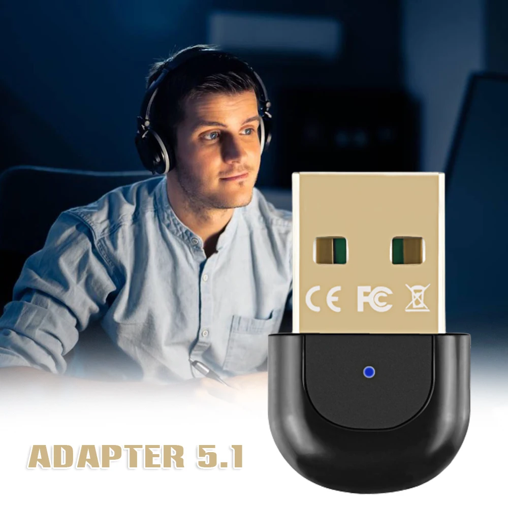 USB EDR+BT V5.1 Adapter Wireless Connection Receiver Bluetooth-Compatible