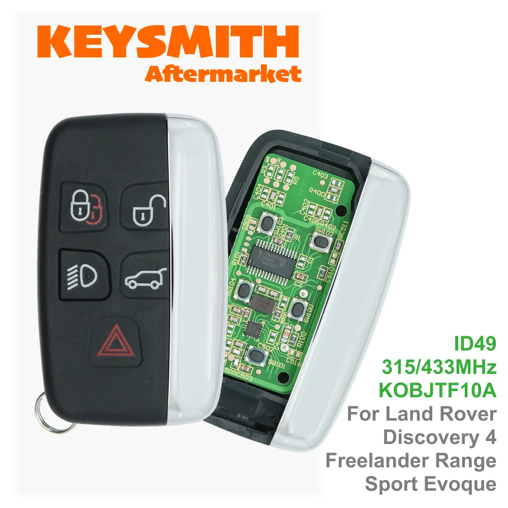 

Беспроводной ключ-брелок KEYSMITH 315/434 МГц для автомобилей JAGUAR XE XF XK XJ F-Type, Range Rover Discovery 4 Sport Evoque Vogue